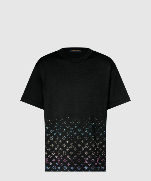 [LOUIS VUITTON-루이비통]모노그램 그라디언트 엠벨리시드 쇼트 슬리브드 크루넥 1AGTLG