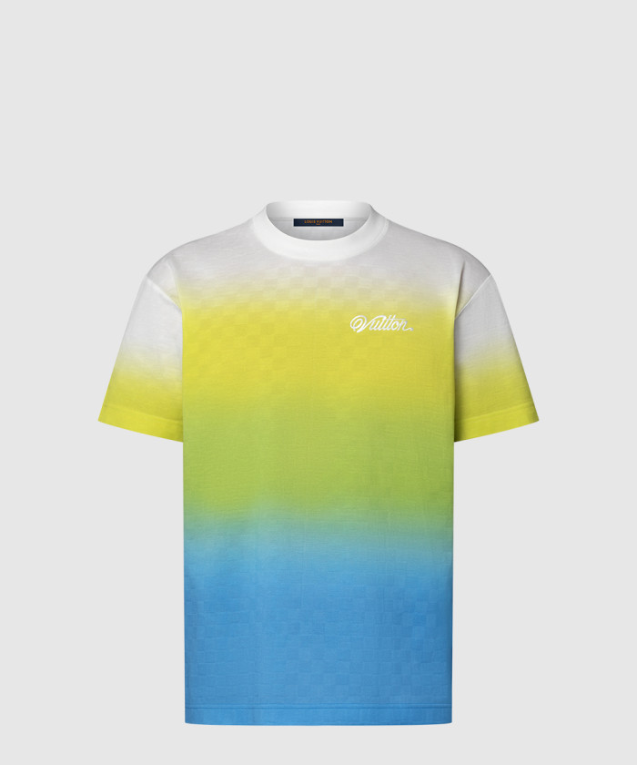 레플리카|이미테이션 louis-vuitton-루이비통다미에-그라디언트-자카드-코튼-티셔츠-1agts5