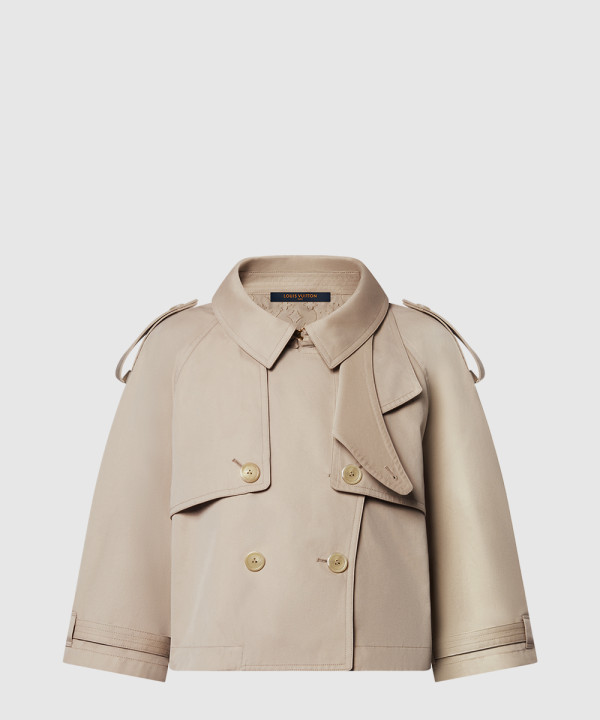 [LOUIS VUITTON-루이비통]크롭 트렌치코트 재킷 1AGNEG