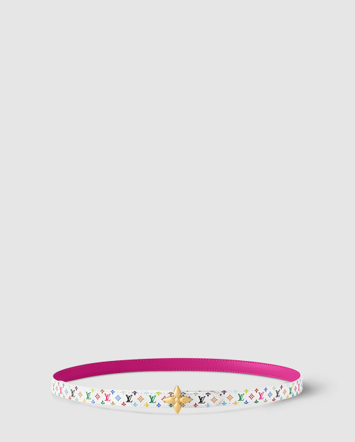 [LOUIS VUITTON-루이비통]LV x TM 미니 플라워그램 양면 가죽 벨트 M8992W