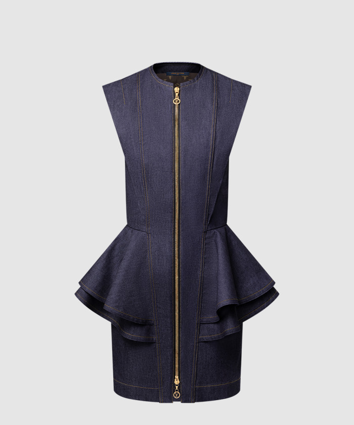 레플리카|이미테이션 louis-vuitton-루이비통데님-플라운스-드레스-1ahgxz