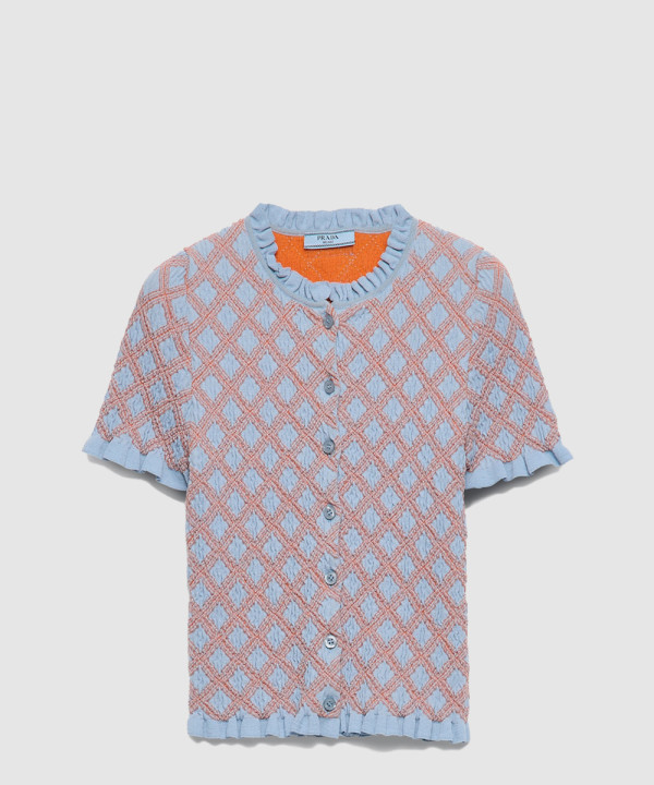 [PRADA-프라다]코튼 카디건 P25N47