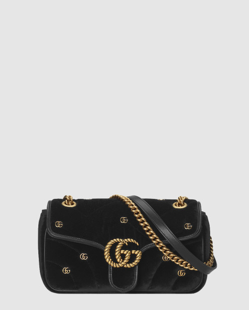 [GUCCI-구찌]GG 마몽 벨벳 스몰 숄더백 443497