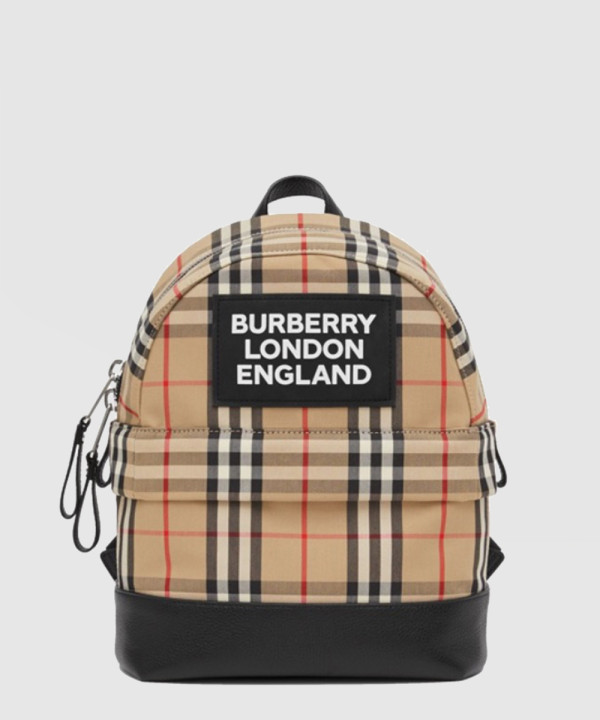 [BURBERRY-버버리]로고 아플리케 빈티지 체크백팩 80310061