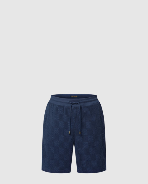 [LOUIS VUITTON-루이비통]다미에 프렌치 테리 코튼 블렌드 쇼츠 1AGIM7