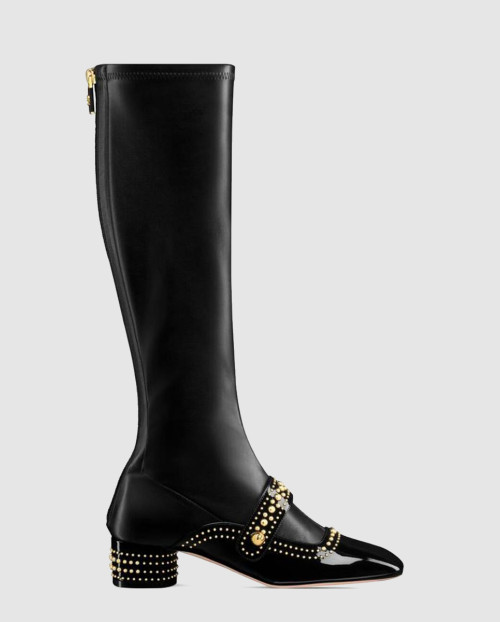 [DIOR-디올]벨르-D 가죽 스터드 힐 부츠 KDT06