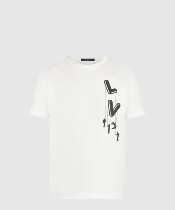 [LOUIS VUITTON-루이비통]플로팅 LV 프린트 티셔츠 1A8P8W