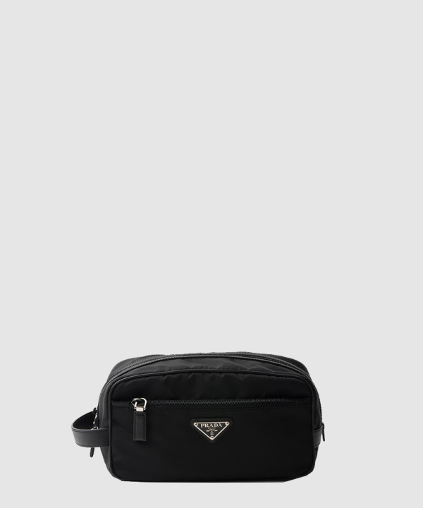 [PRADA-프라다]리나일론 및 사피아노 가죽 여행용 파우치 2NA819