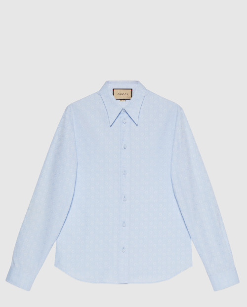 [GUCCI-구찌]홀스빗 자카드 코튼 셔츠 721176