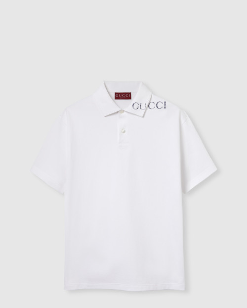 [GUCCI-구찌]프린트 코튼 폴로 셔츠 806255