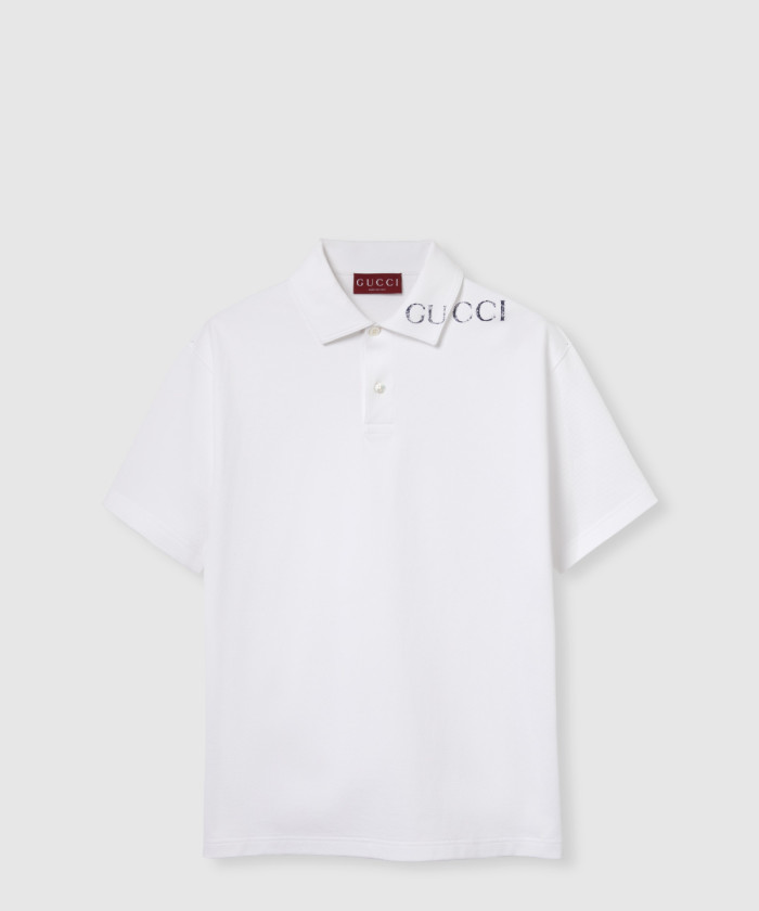 레플리카|이미테이션 gucci-구찌프린트-코튼-폴로-셔츠-806255
