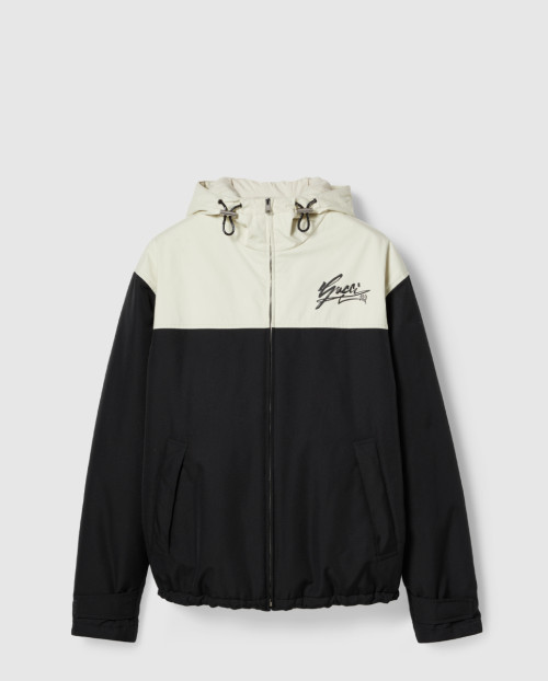 [GUCCI-구찌]테크니컬 코튼 캔버스 후드 재킷 787197