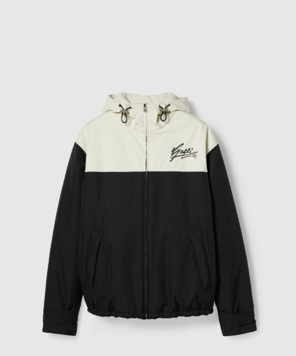 [GUCCI-구찌]테크니컬 코튼 캔버스 후드 재킷 787197