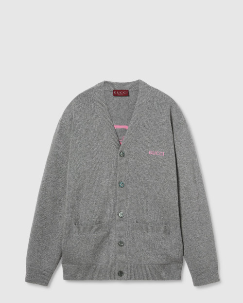 [GUCCI-구찌]인타르시아 울 캐시미어 가디건 824273