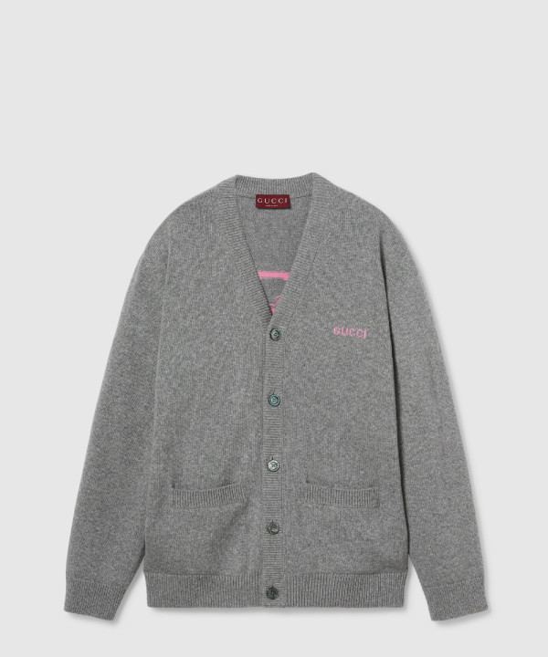 [GUCCI-구찌]인타르시아 울 캐시미어 가디건 824273