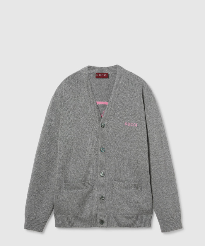 레플리카|이미테이션 gucci-구찌인타르시아-울-캐시미어-가디건-824273