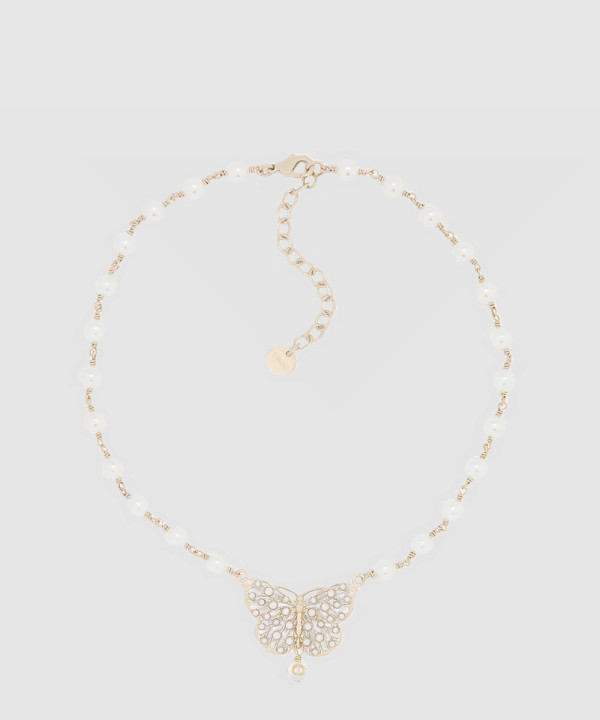 [DIOR-디올]Toile de Jouy Papillon 목걸이 N3272