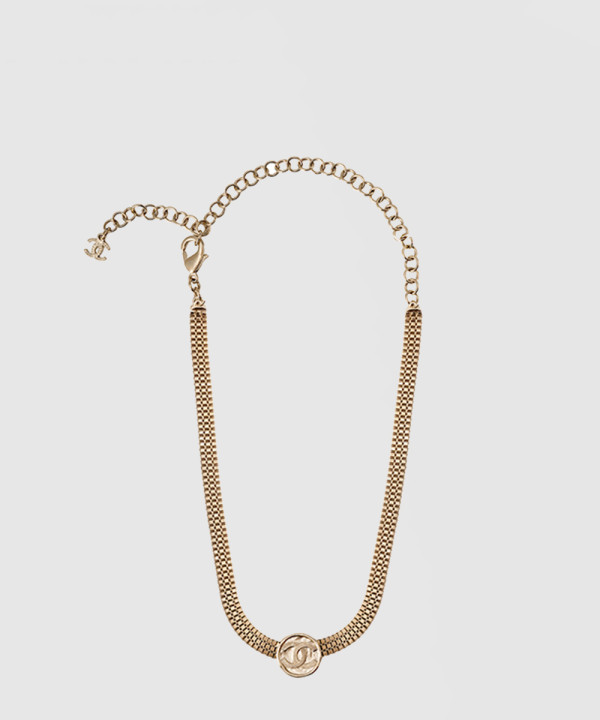 [CHANEL-샤넬]더블 C 메탈 목걸이 AB7908