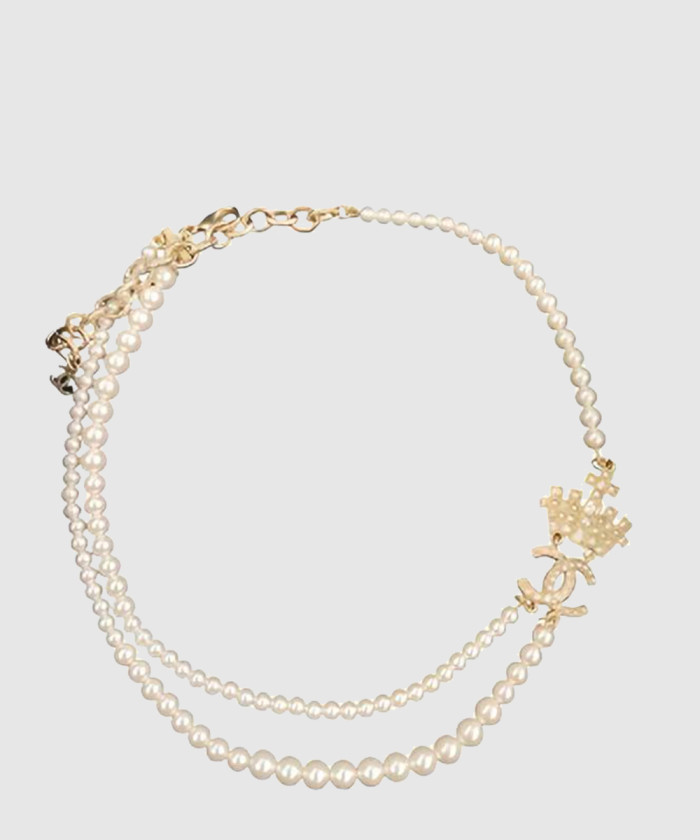 레플리카|이미테이션 chanel-샤넬로고-진주-목걸이-ab6547