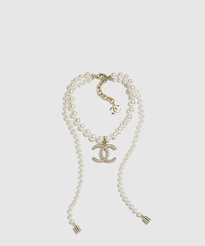레플리카|이미테이션 chanel-샤넬로고-진주-목걸이-ab6430