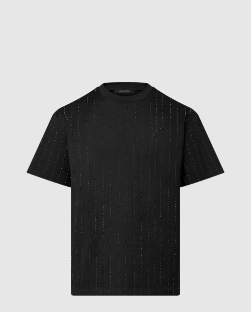 [LOUIS VUITTON-루이비통]크리스털 장식 코튼 티셔츠 1AFYDS