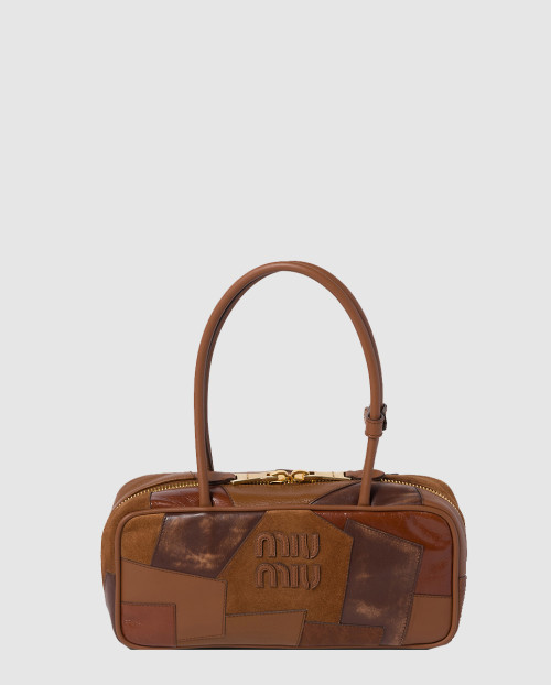 [MIUMIU-미우미우]보 가죽 패치워크백 5BB173