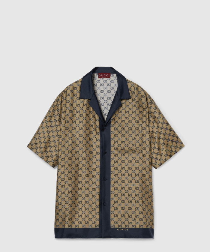 레플리카|이미테이션 gucci-구찌프린트-실크-셔츠-794907