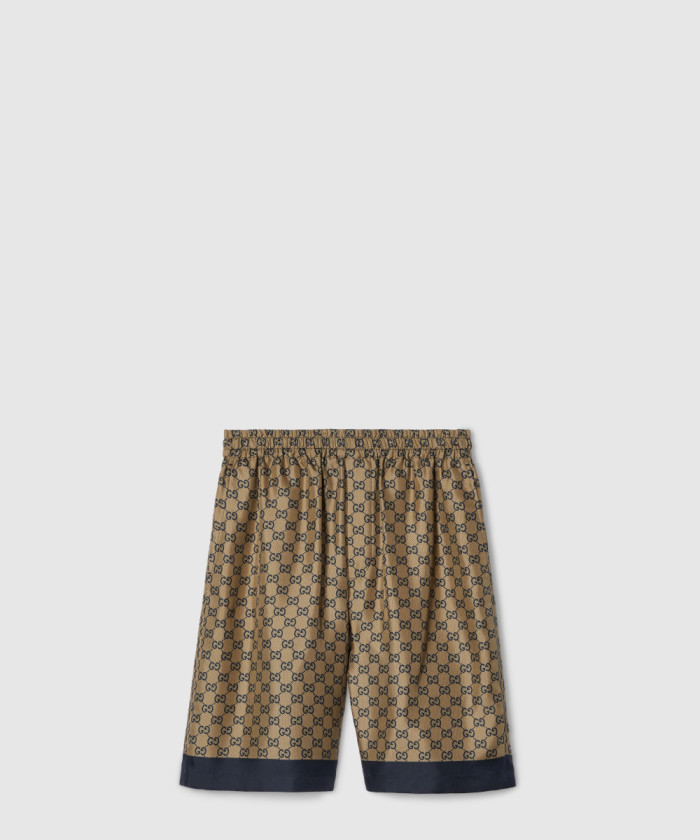 레플리카|이미테이션 gucci-구찌프린트-트윌-실크-쇼츠-810782