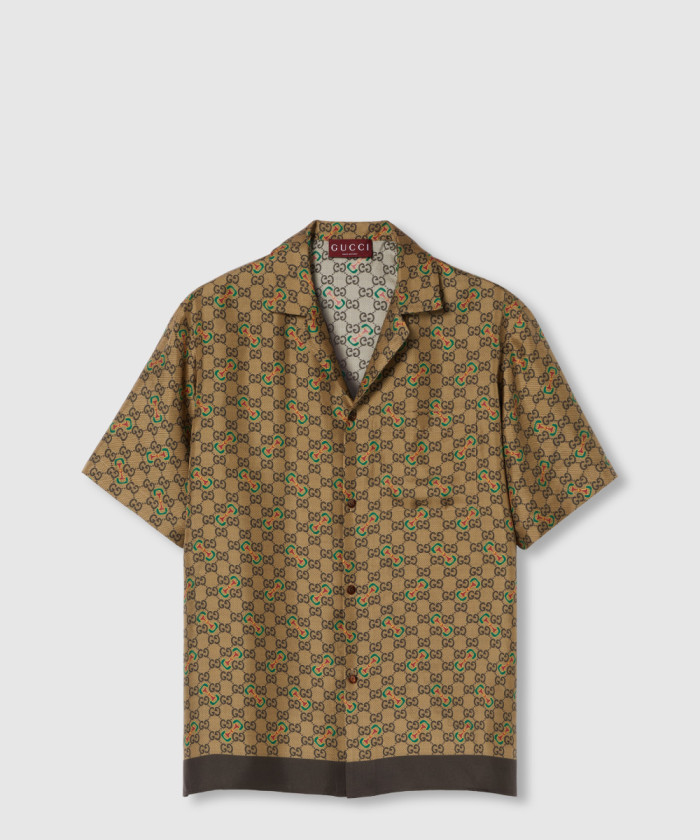 레플리카|이미테이션 gucci-구찌gg-홀스빗-프린트-트윌-실크-셔츠-794907