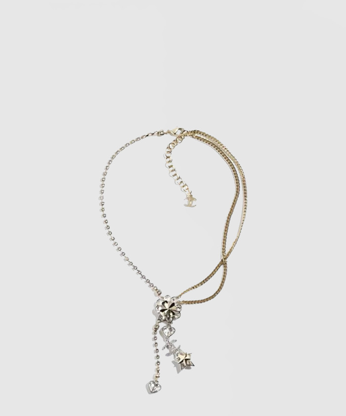 레플리카|이미테이션 chanel-샤넬크리스털-플라워-하트-목걸이-aba880