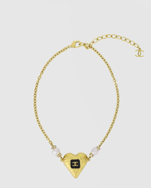 [CHANEL-샤넬]하트 장식 목걸이 ABC236