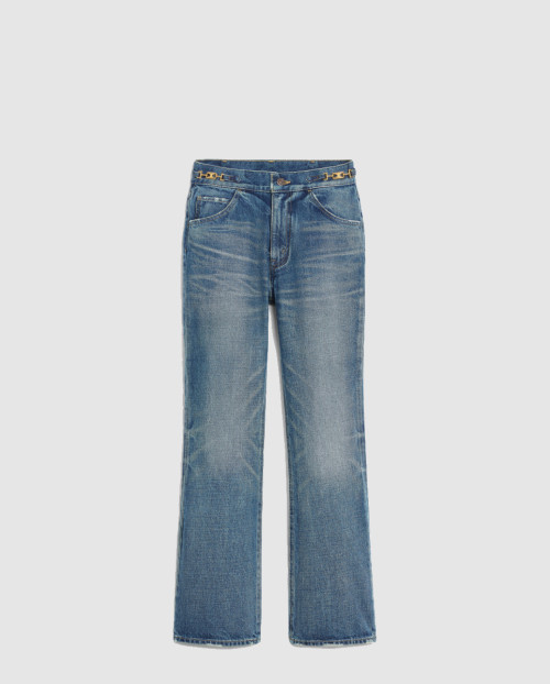 [CELINE-셀린느]딜런 플레어 진 시그니처 유니온 위시 데님 2N6789