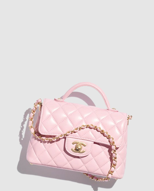 [CHANEL-샤넬]핸들 장식의 스몰 플랩백 AS5355