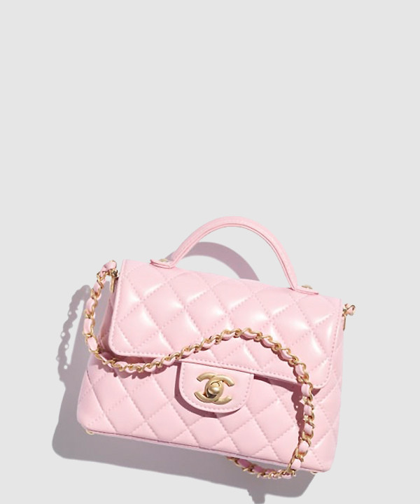 [CHANEL-샤넬]핸들 장식의 스몰 플랩백 AS5355