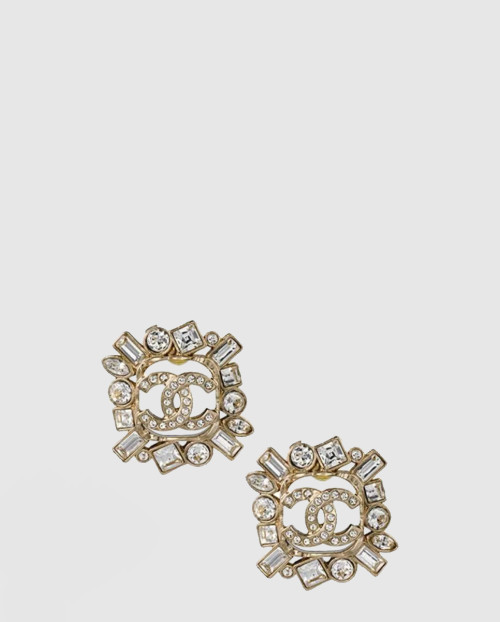 [chanel-샤넬]사각 큐빅 귀걸이 ABA175