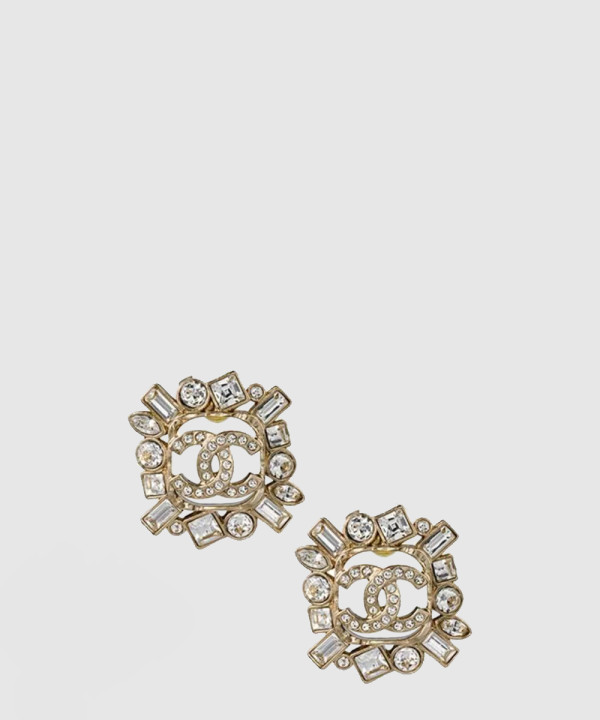 [chanel-샤넬]사각 큐빅 귀걸이 ABA175