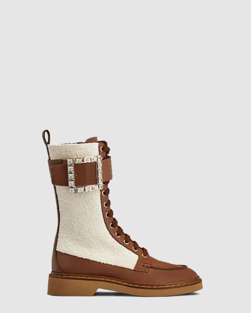 [ROGER VIVIER-로저비비에]패브릭 미들 부츠 5483