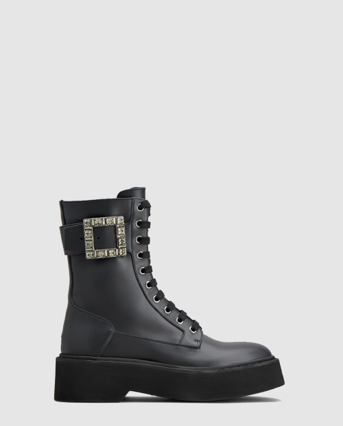 [ROGER VIVIER-로저비비에]비브 레인저 컴뱃 부츠 7404