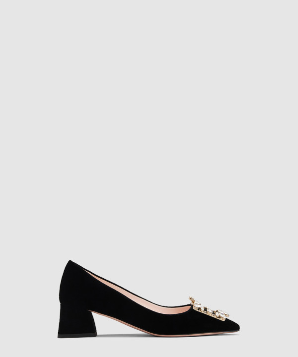 [ROGER VIVIER-로저비비에]브로슈 버클 새틴 펌프스 5102