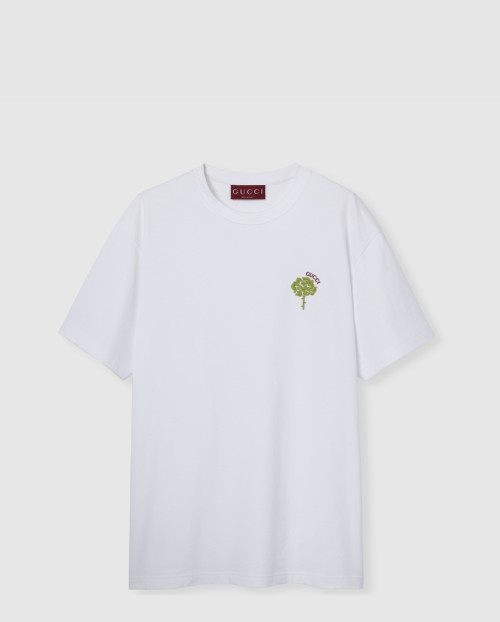 [GUCCI-구찌]코튼 저지 자수 티셔츠 796395
