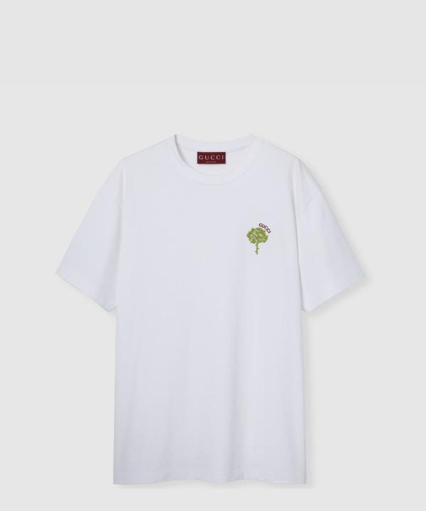 [GUCCI-구찌]코튼 저지 자수 티셔츠 796395