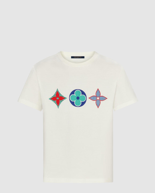 [LOUIS VUITTON-루이비통]모노그램 플라워 디테일 티셔츠 1A7WIF