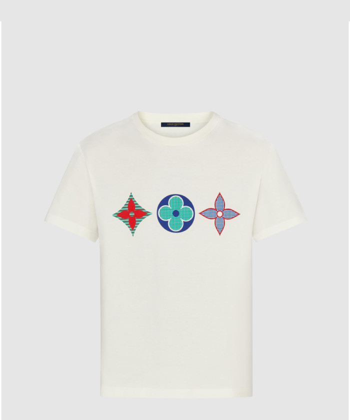 레플리카|이미테이션 louis-vuitton-루이비통모노그램-플라워-디테일-티셔츠-1a7wif