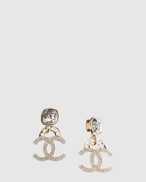 [CHANEL-샤넬]더블 C 드롭 귀걸이 AB7410