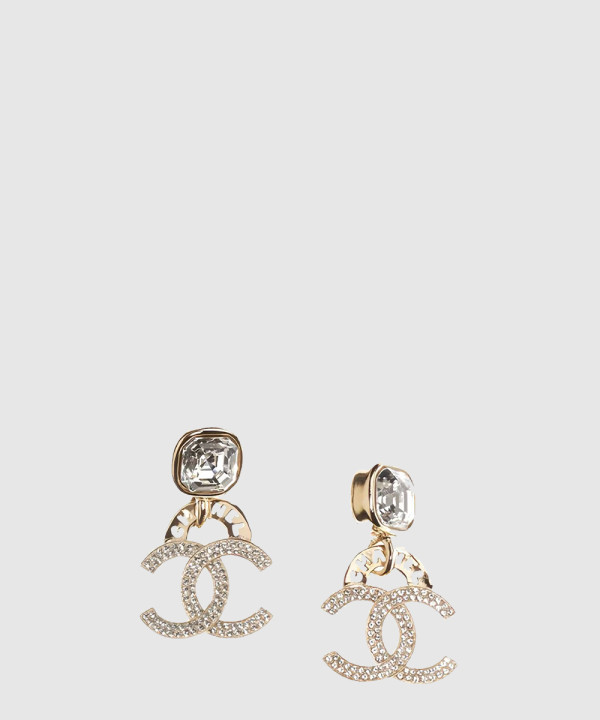 [CHANEL-샤넬]더블 C 드롭 귀걸이 AB7410