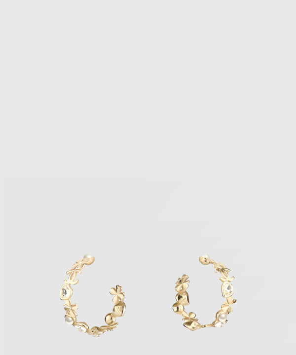 [CHANEL-샤넬]더블 C 진주 귀걸이 AB8217