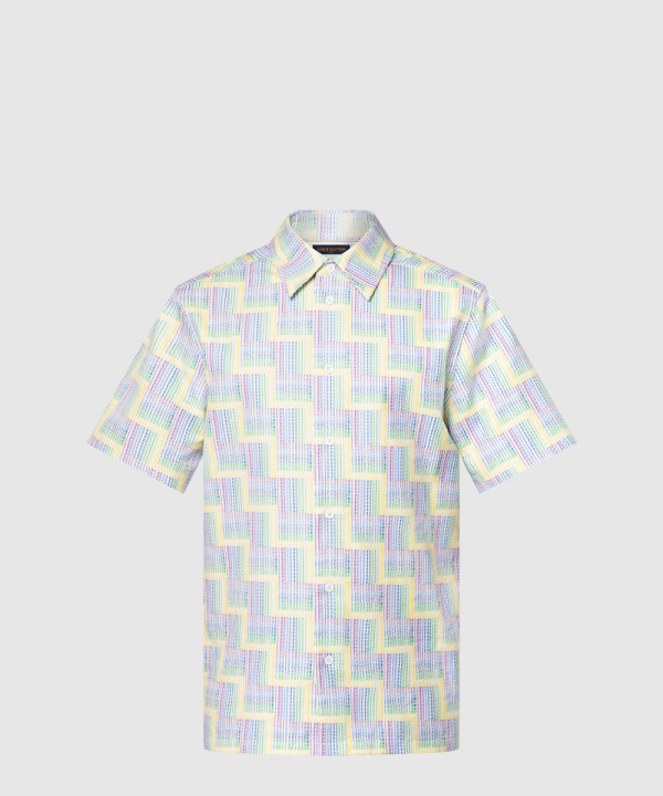 [LOUIS VUITTON-루이비통]그래픽 프린티드 쇼트 슬리브드 셔츠 1AGTQK