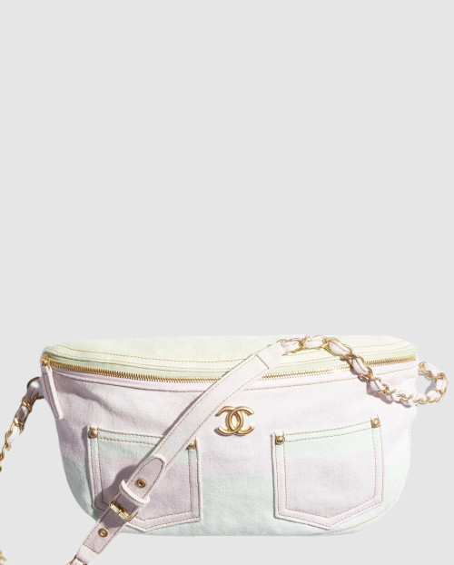 [CHANEL-샤넬]라지 웨이스트백 프린티드 데님 AS4718