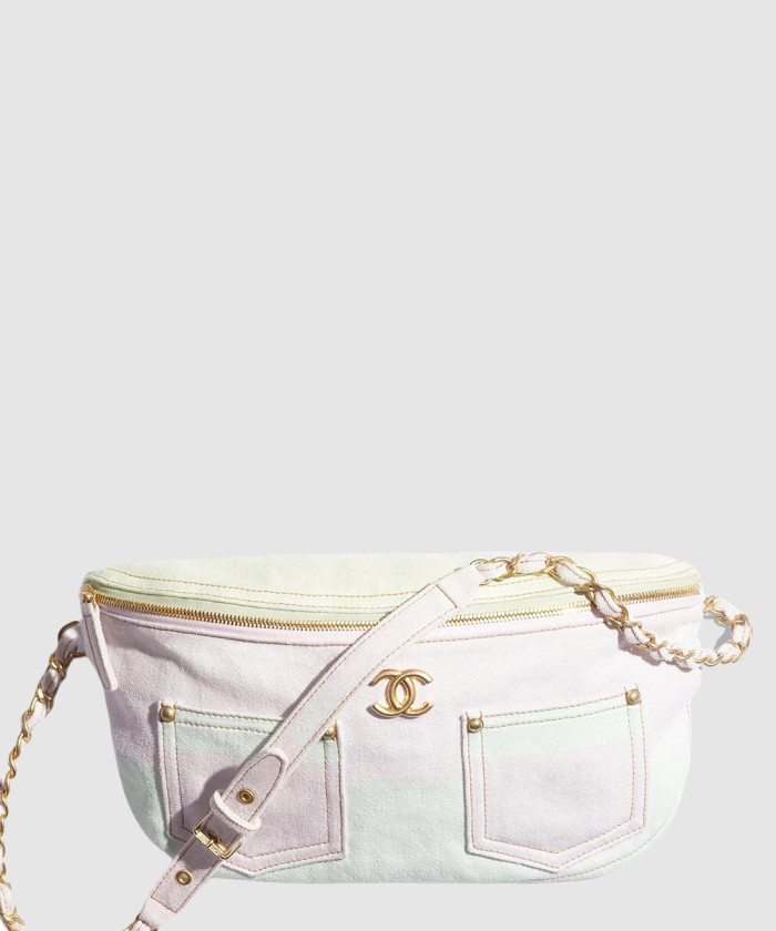 레플리카|이미테이션 chanel-샤넬라지-웨이스트백-프린티드-데님-as4718