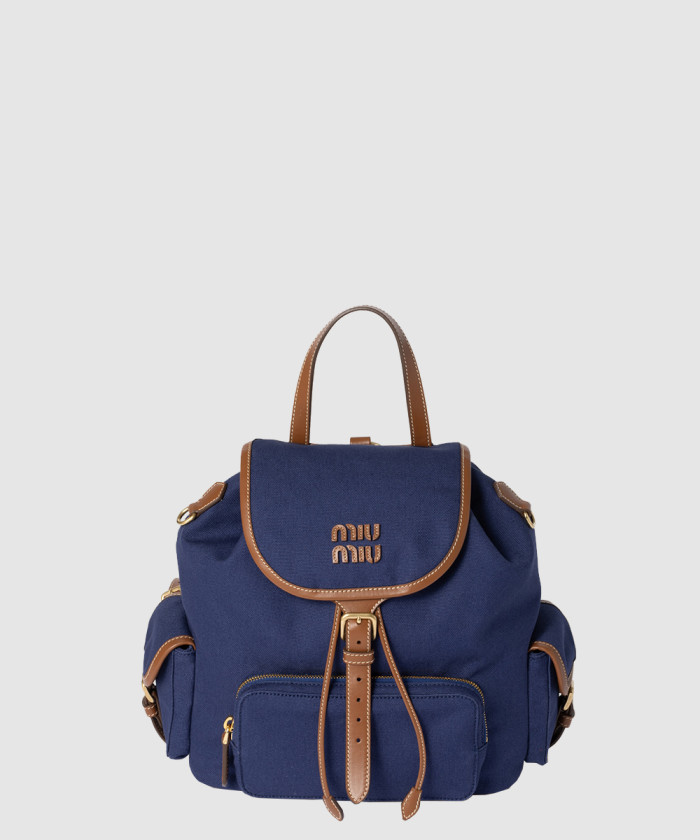 레플리카|이미테이션 miumiu-미우미우캔버스-및-가죽-백팩-5bz042